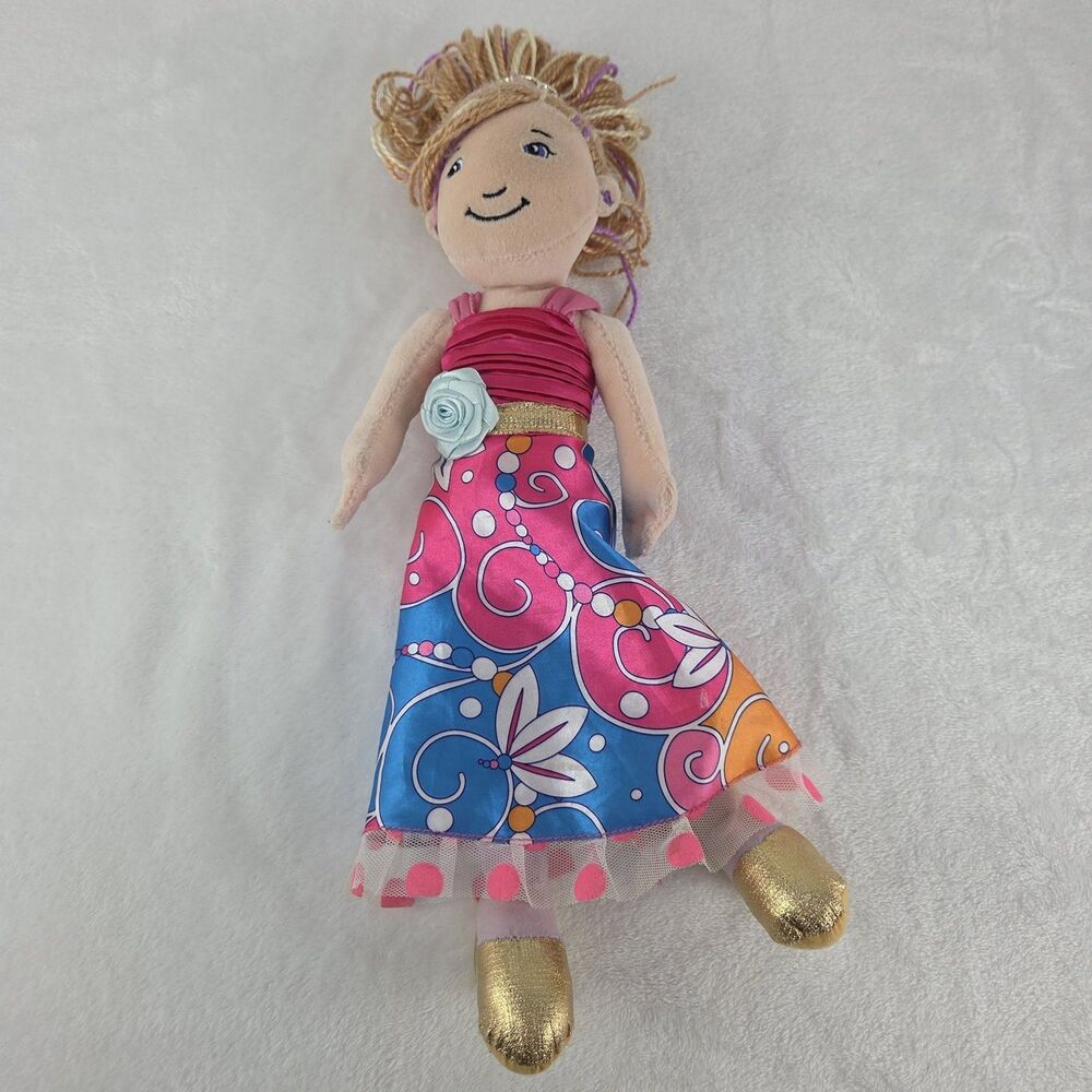 Groovy Girls Princess Ella Soft Doll Pink Dress Gold Shoes Manhattan Toy 2013